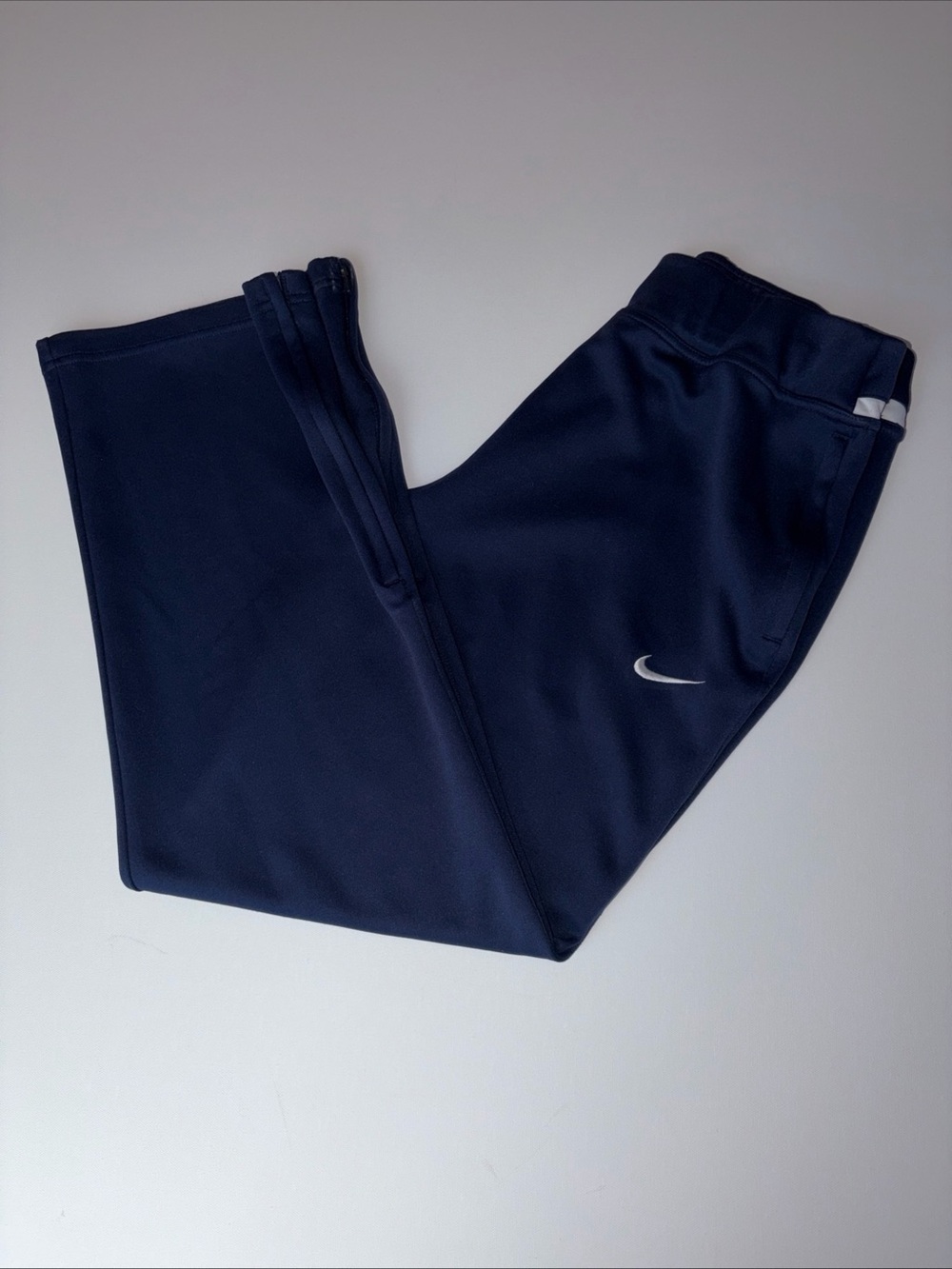 Nike Navy Blue Athletic Joggers with Swoosh